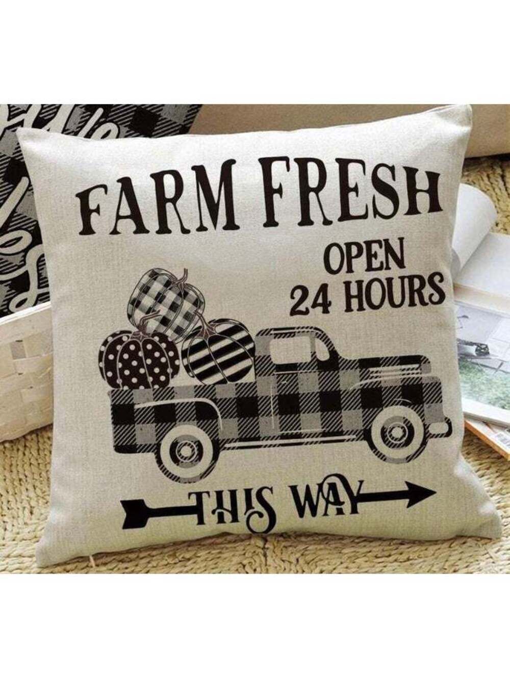 NEW! Farm Fresh Farmhouse Pillow Cover